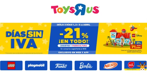 Días sin IVA en ToysRus