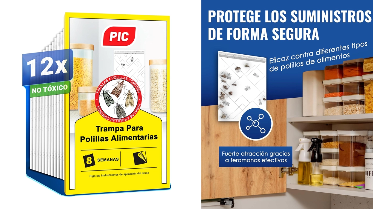 trampas para polillas de alimentos PIC