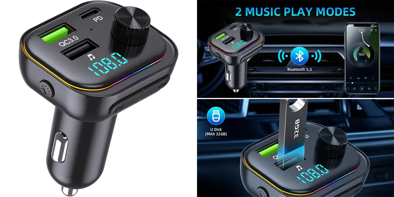 Transmisor FM Bluetooth Carehabi