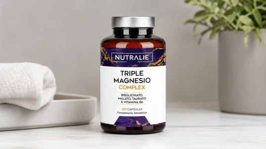 Triple Magnesio Complex: bisglicinato, malato y taurato en cápsulas