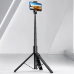 Trípode palo selfie ANXRE de 180 cm, compatible con iPhone, Samsung, GoPro y cámaras, con control remoto