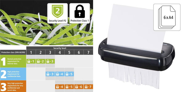 Trituradora papel Hama Basic S6 oferta