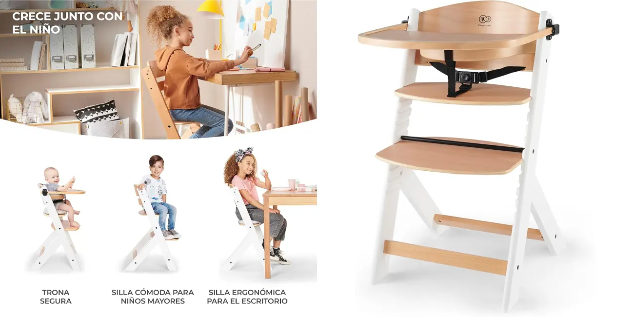 Trona evolutiva Kinderkraft ENOCK de madera