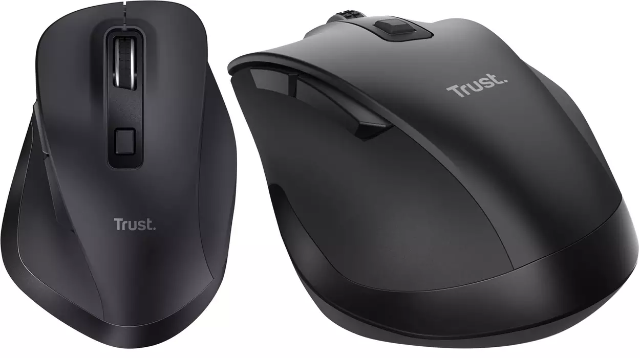 Trust Fyda Ratón Inalámbrico Recargable Bluetooth Ergonómico