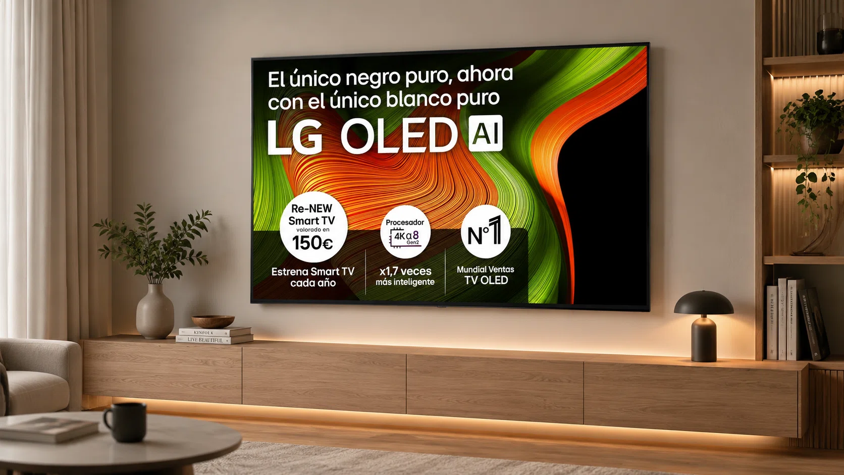 Smart TV LG OLED55B56LA 4K de 55" de 120 Hz 