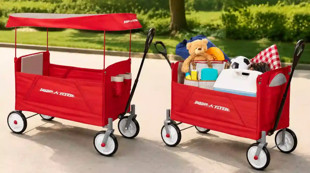 Vagón plegable con toldo Radio Flyer EZ para niños y carga