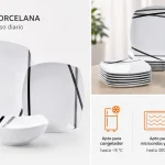 vajilla-amazon-basics-cuadrada-de-18-piezas