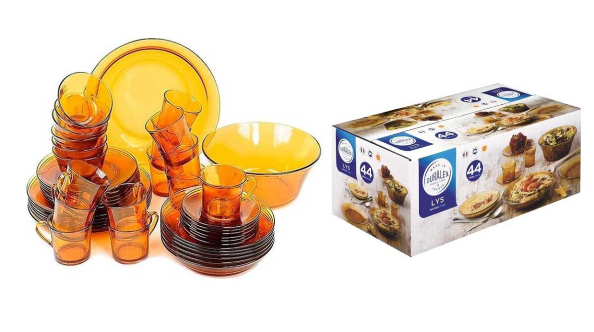 Vajilla completa Duralex Lys de 44 piezas
