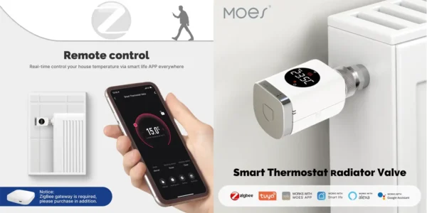 Válvula termostática MOES inteligente para radiador TRV