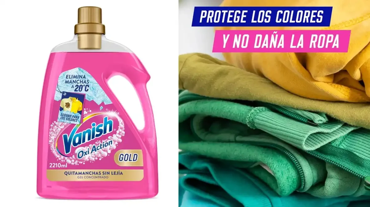 Vanish Gold Quitamanchas fórmula en gel sin Lejía de 2.210 ml