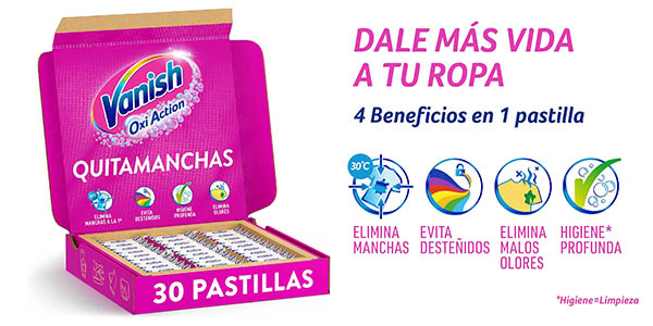 Vanish Oxi Action pastillas oferta