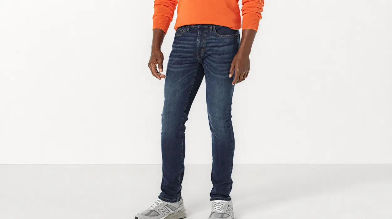 Vaqueros Amazon Essentials ajustados y elásticos para hombre