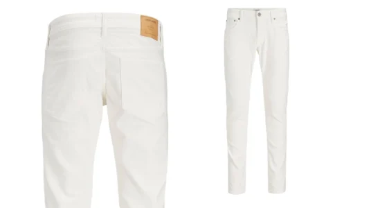 vaqueros Jack & Jones Jjiglenn Jjoriginal blancos para hombre