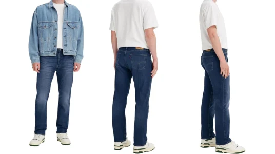 vaqueros Levi's 501 Original Fit en color Dark Indigo Worn