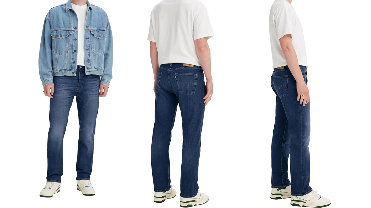 vaqueros Levi's 501 Original Fit en color Dark Indigo Worn