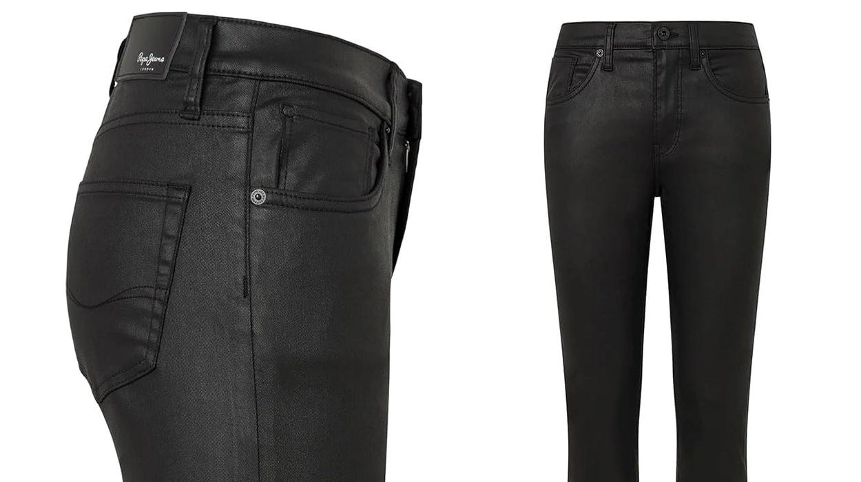 vaqueros Pepe Jeans Slim con acabado tipo piel para mujer