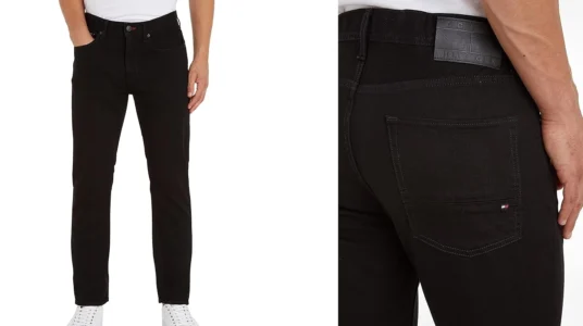 vaqueros Tommy Hilfiger Denton negros para hombre