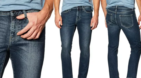 Vaqueros Amazon Essentials Ajustados lavado oscuro