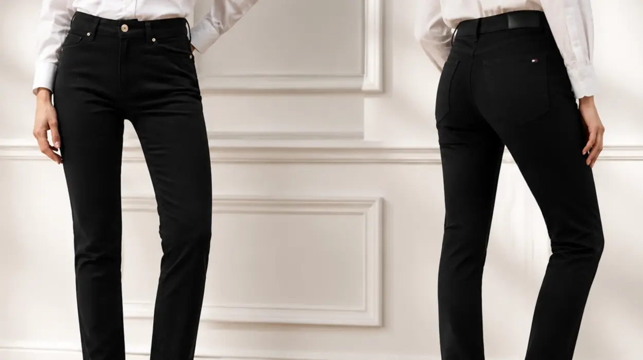 Vaqueros elásticos Tommy HIlfiger slim de talle medio para mujer