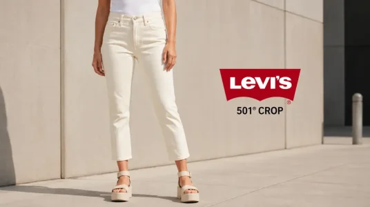 Levi's 501 Crop: vaqueros para mujer en color Surprise Guest