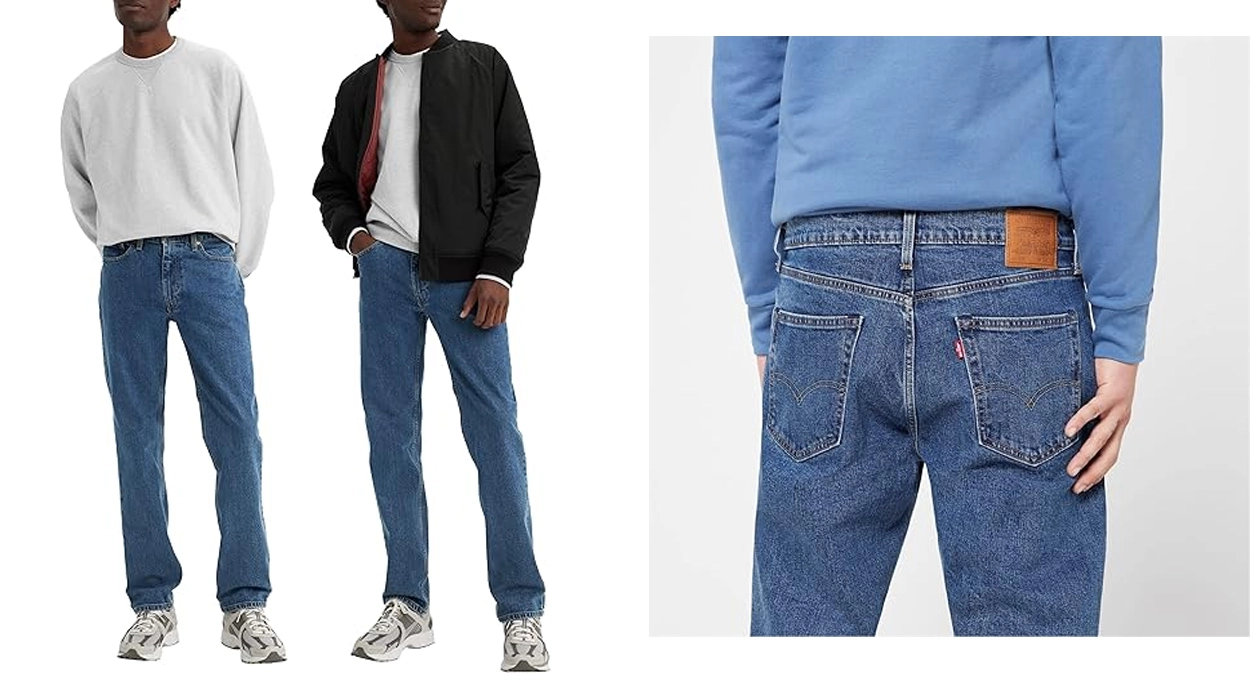 vaqueros levi's 514 straight stonewash stretch para hombre