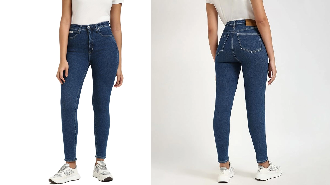 vaqueros skinny Calvin Klein High Rise mujer baratos