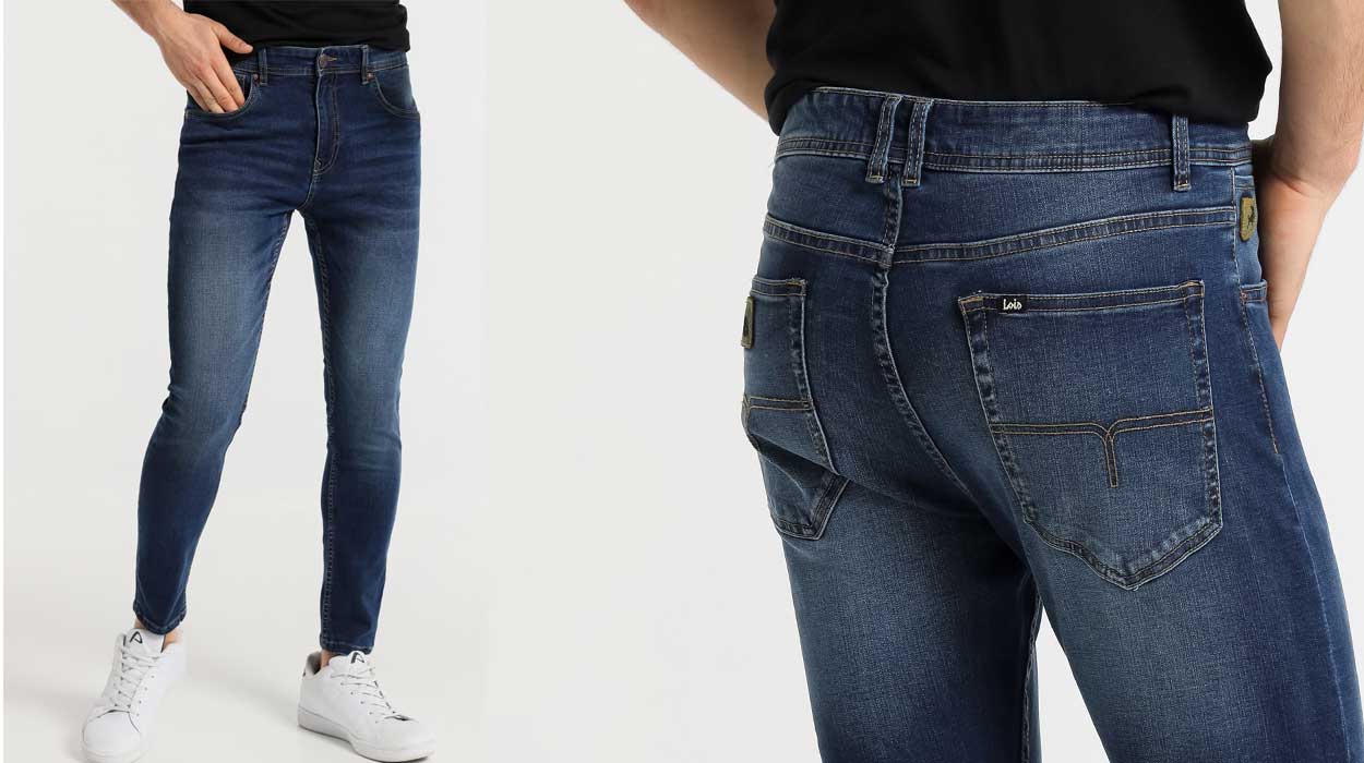 Vaqueros Lois Jeans Skinny tiro medio hombre baratos