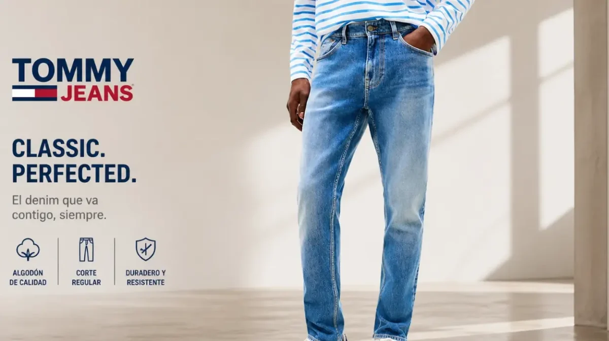 Los vaqueros Tommy Jeans Austin están ARRASANDO en ventas con este descuentazo que los deja a MITAD de precio