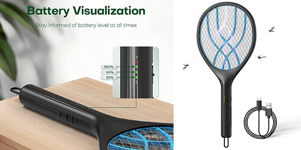 Vegrem raqueta eléctrica mosquitos oferta