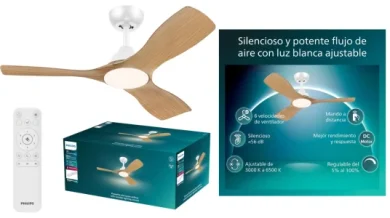 ventilador Philips LED silencioso