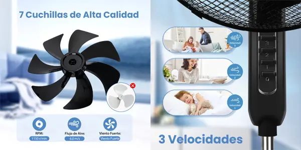 Ventilador de pie Aigostar