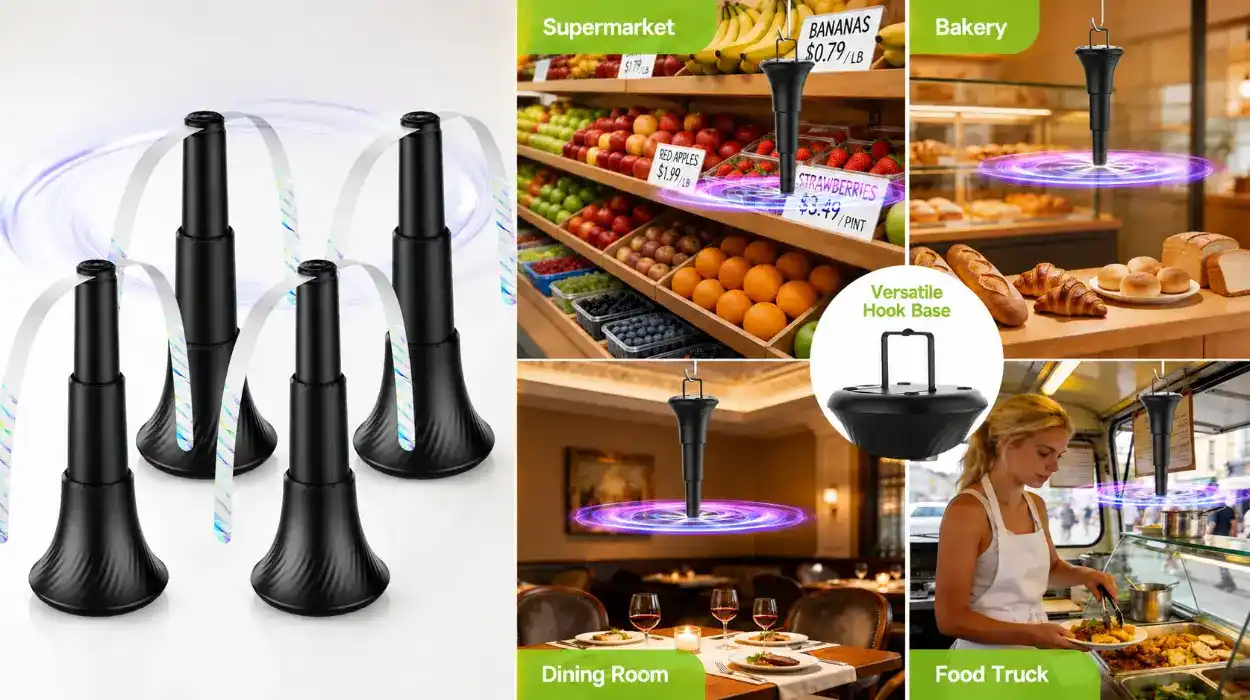 Pack de 4 ventiladores XTTANK anti moscas, plegables y portátiles para interior y exterior