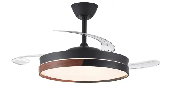 Ventilador LED Wonderlamp con aspas retráciles