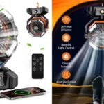 Ventilador de camping ColdSky HY-8136S con batería