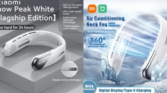 Mini ventilador de cuello USB Xiaomi Mijia recargable