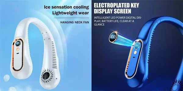 Mini ventilador de cuello USB recargable