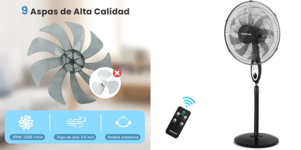 Ventilador de pie AIGOSTAR 60W