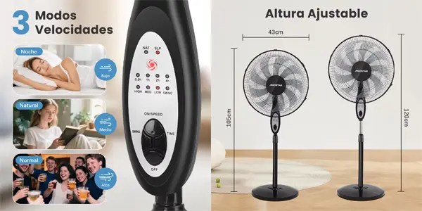 Ventilador de pie AIGOSTAR 60W