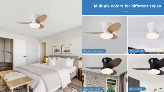 Ventilador de techo con luz LED