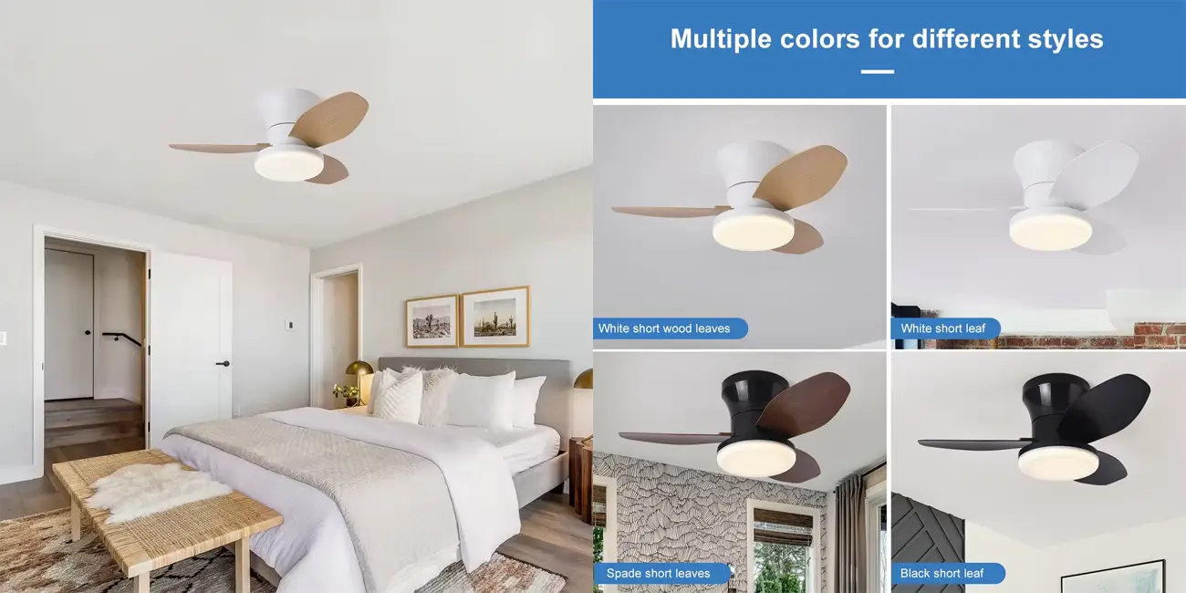 Ventilador de techo con luz LED