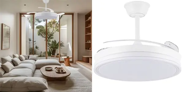 Ventilador de techo con luz LED