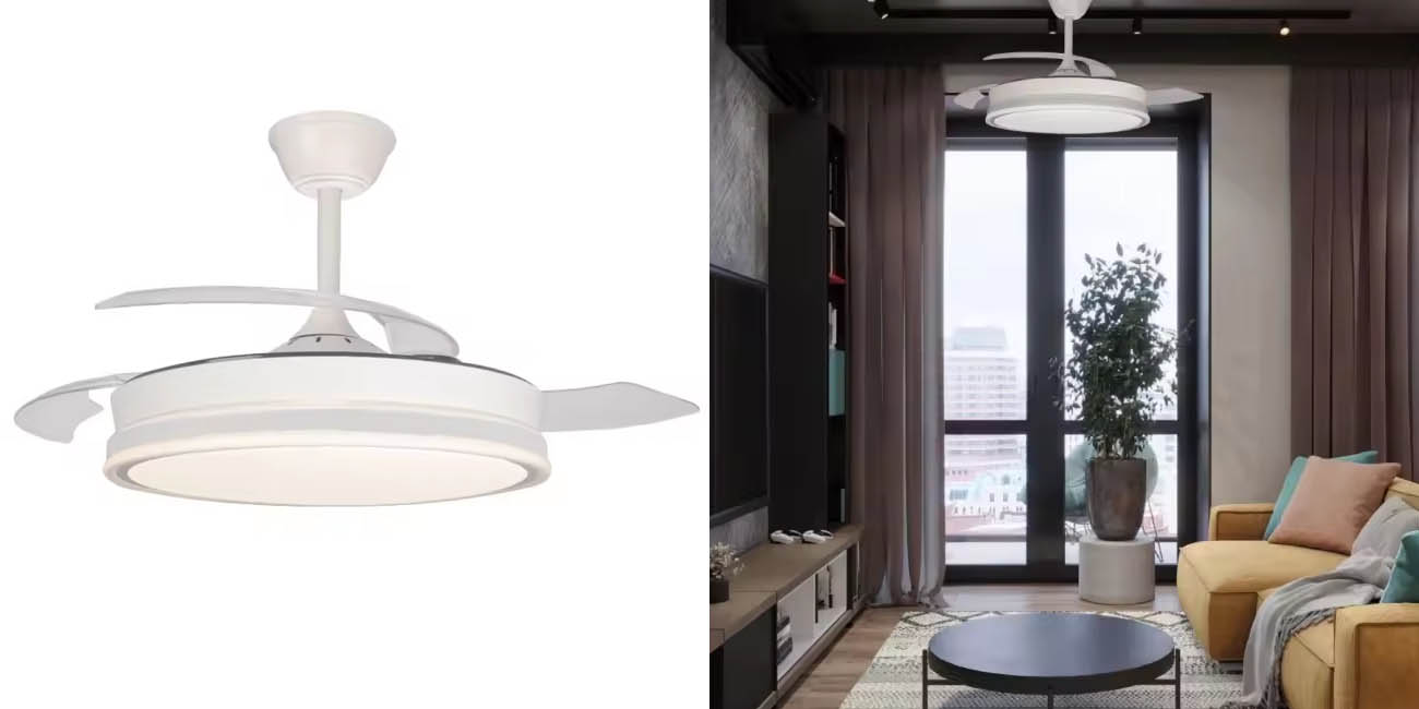 Ventilador de techo DC Pitijopo Dimable con luz LED