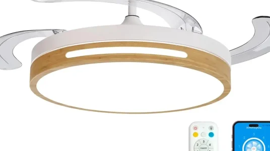 Chollo Ventilador de techo con luz LED LEDUNI de 3 aspas con mando