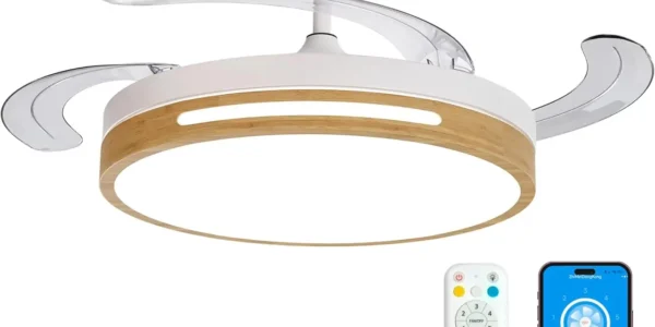 Chollo Ventilador de techo con luz LED LEDUNI de 3 aspas con mando