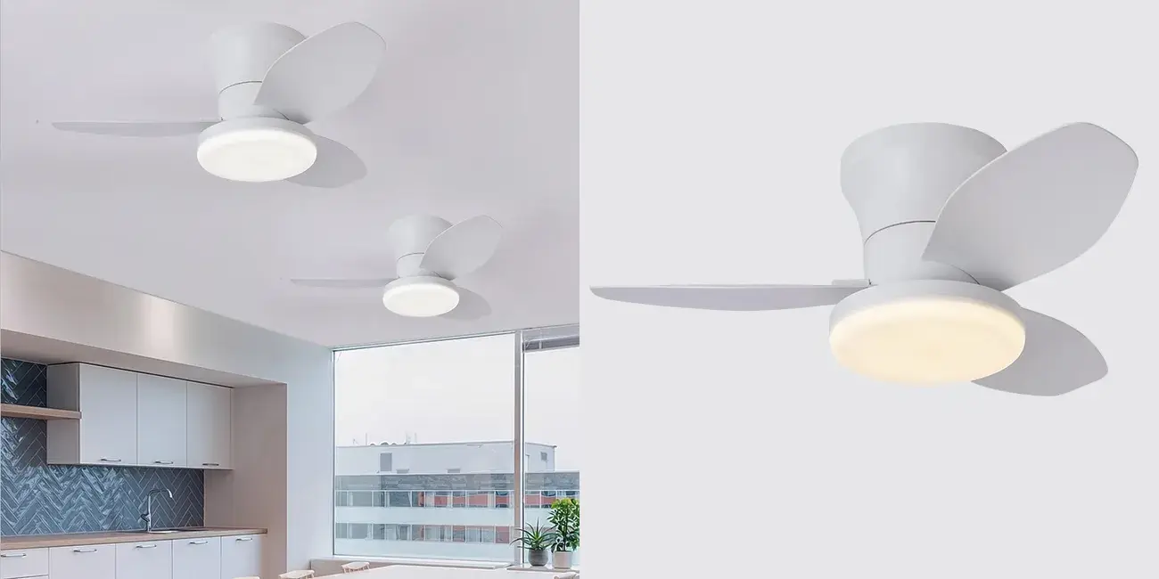 Ventilador de techo con luz LED