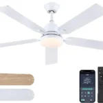 Ventilador de techo LED Shanggu de 132 cm