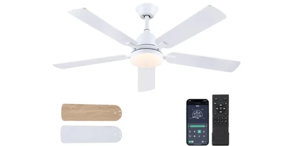 Ventilador de techo LED Shanggu de 132 cm