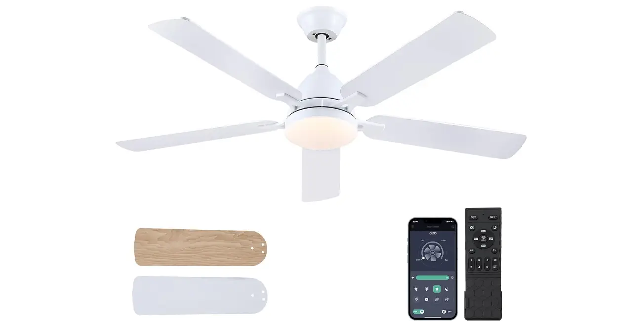Ventilador de techo LED Shanggu de 132 cm