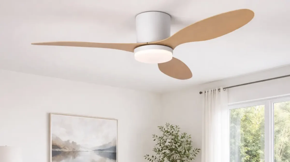 Ventilador de techo Woox con luz LED regulable y mando a distancia