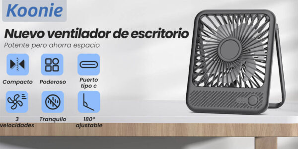 Ventilador de escritorio Koonie USB